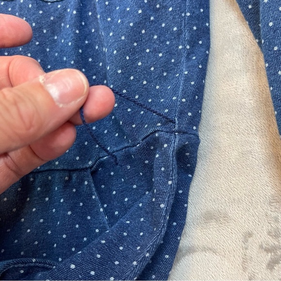 Boden Blue Long Sleeve Notched Collar Shirt Dress - Picture 10 of 14